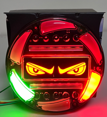 truck LED rear tail light multifunction blinker light angel eyes high brightness turn signal brake lights running water blinker