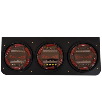 Truck LED five-inch trailer high brightness waterproof triple brake burst flash steering rear combination rear tail light