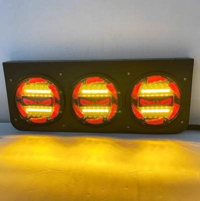 Truck LED five-inch trailer high brightness waterproof triple brake burst flash steering rear combination rear tail light