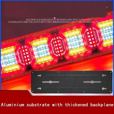 New Truck Rear Tail Light 24v Universal High Brightness Waterproof Semi-trailer Led Running Water Steering Brake Reversing