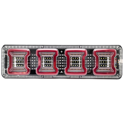 New Truck Rear Tail Light 24v Universal High Brightness Waterproof Semi-trailer Led Running Water Steering Brake Reversing
