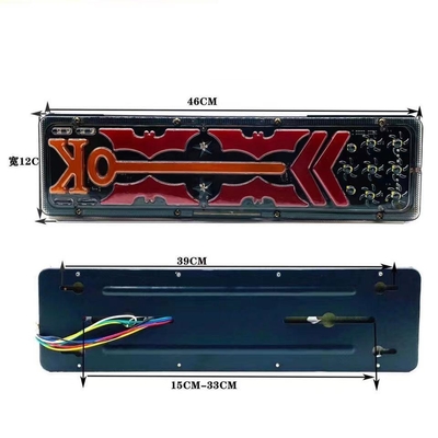 24V Truck Trailer Running Water Steering LED Tail Light