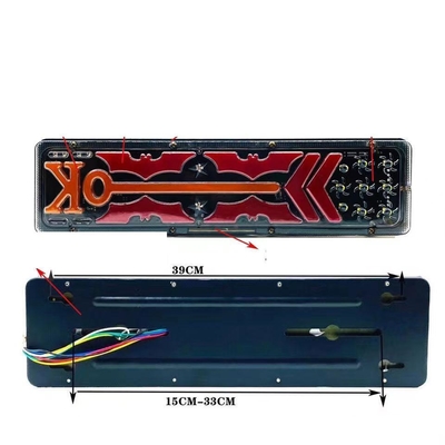 24V Truck Trailer Running Water Steering LED Tail Light