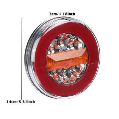 Rear Tail Light Truck Braking Turning Reversing Lights Truck Tractor Trailer Led Lights Tail Lamp