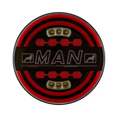 Factory High Quality 4 Inch LED Round Trailer Tail Lights Flowing Lights Rear Lamps Truck Lights With Sequential Indicators