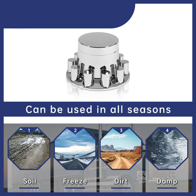 Factory Wheel Axle Covers Suits Lug Nut Covers for Semi Trucks Wheel Axle Cover Hub Caps for American Trucks